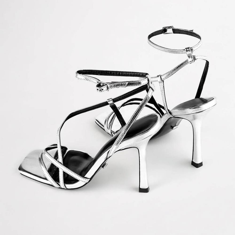 Tony Bianco silver heels - Picture 3 of 10